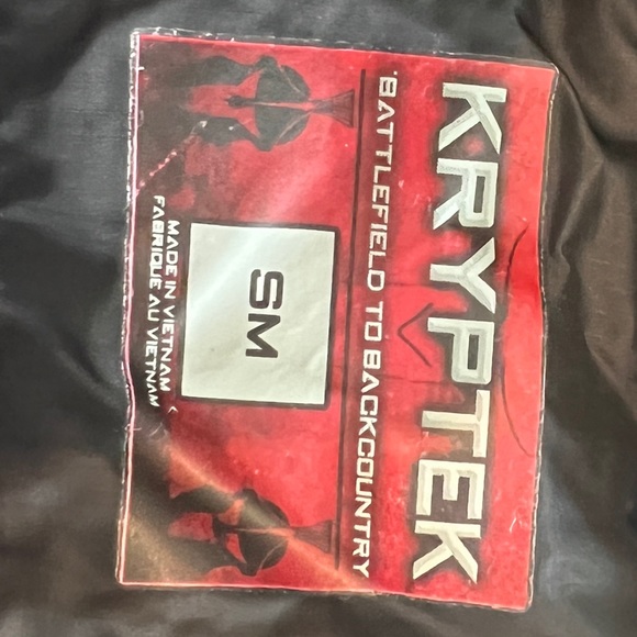 Kryptek mens small down jacket black camo - Picture 3 of 4